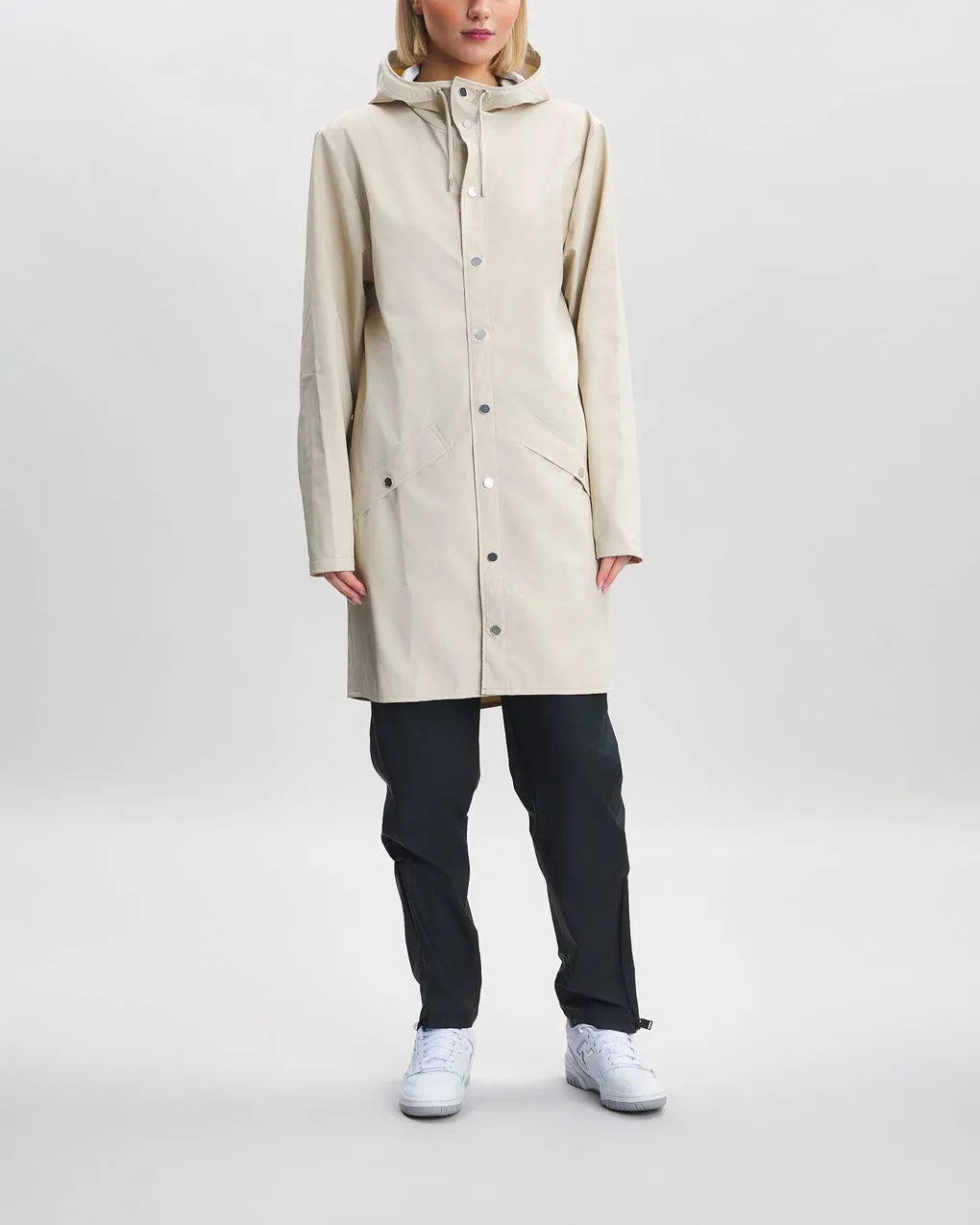 Rains   Jacket Long W3 Dune 